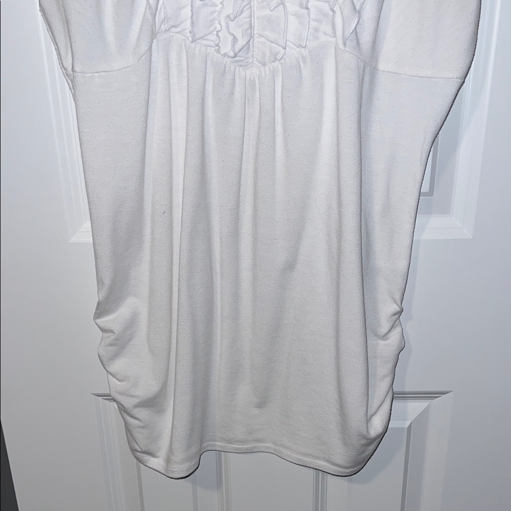 Apt. 9 White Ruffled Blouse - Picture 3 of 5